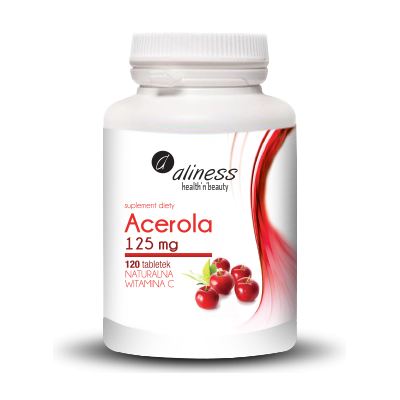 Acerola 125mg x 120 tab. Naturalna Vitamina C